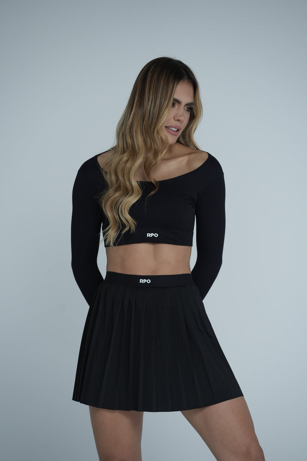 Falda Short Plizada