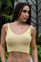 Croptop tejido hilos