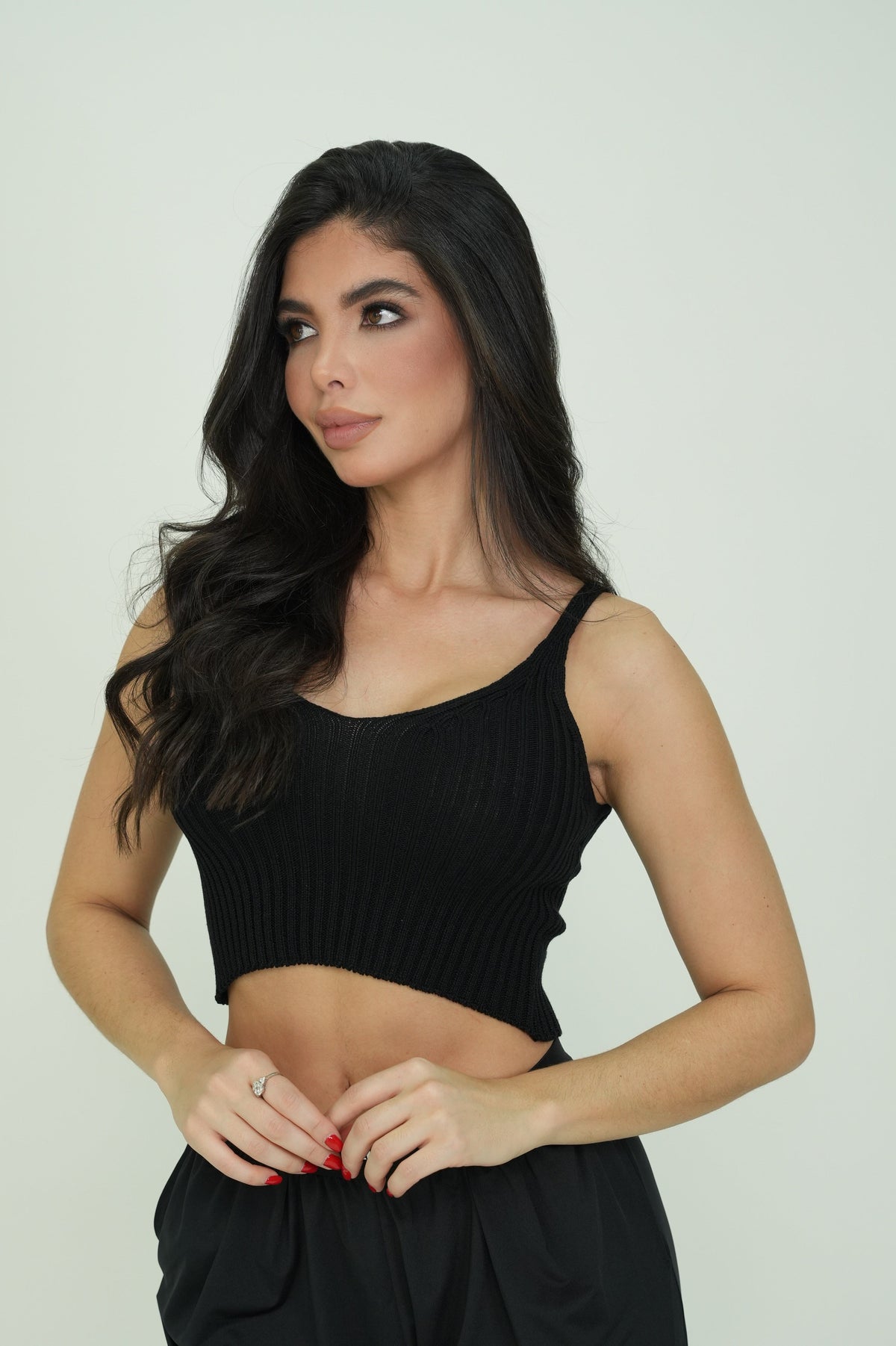Croptop tejido hilos