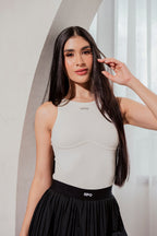 Body reductor seamless negro, vista frontal