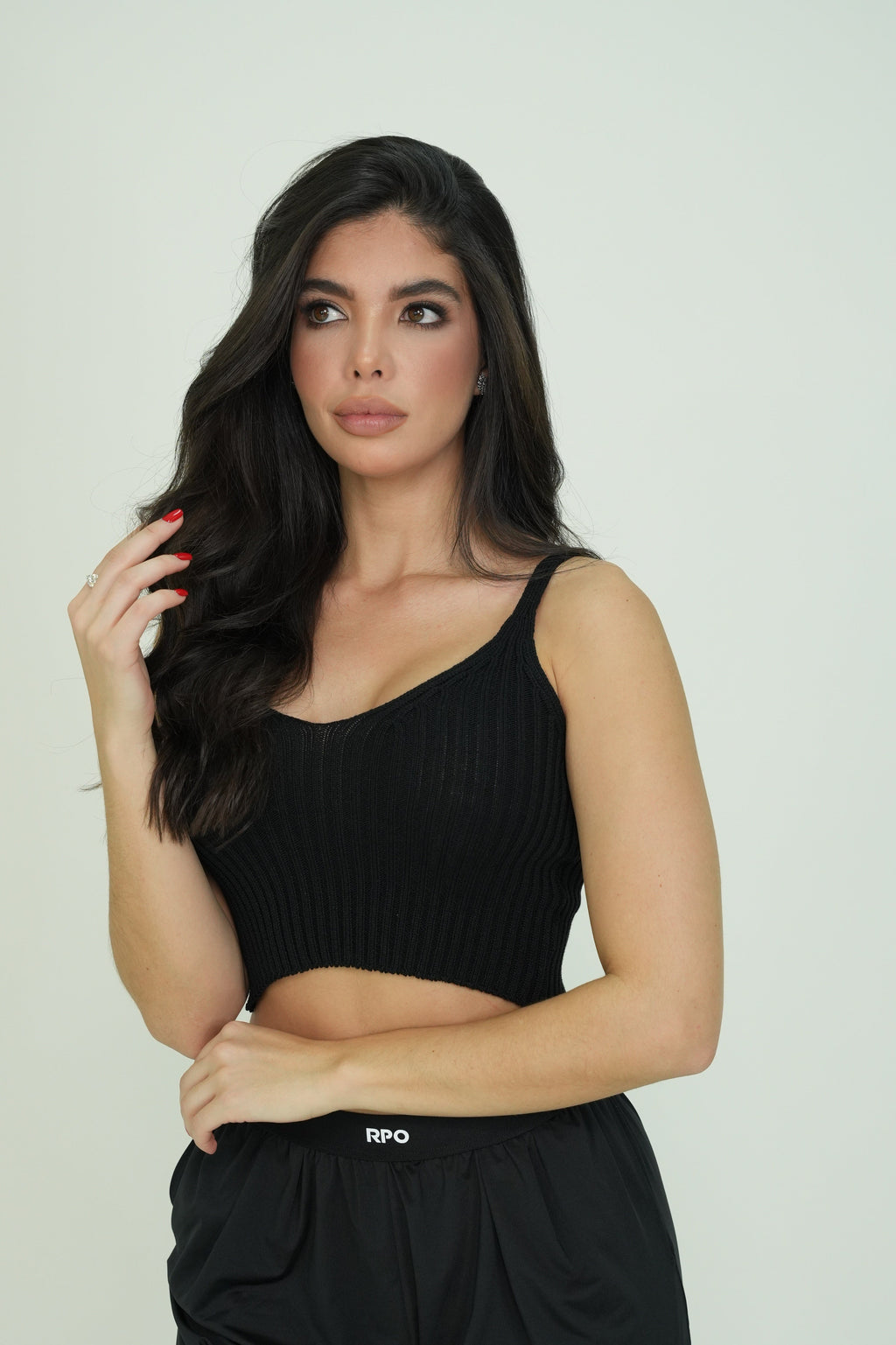 Croptop tejido hilos