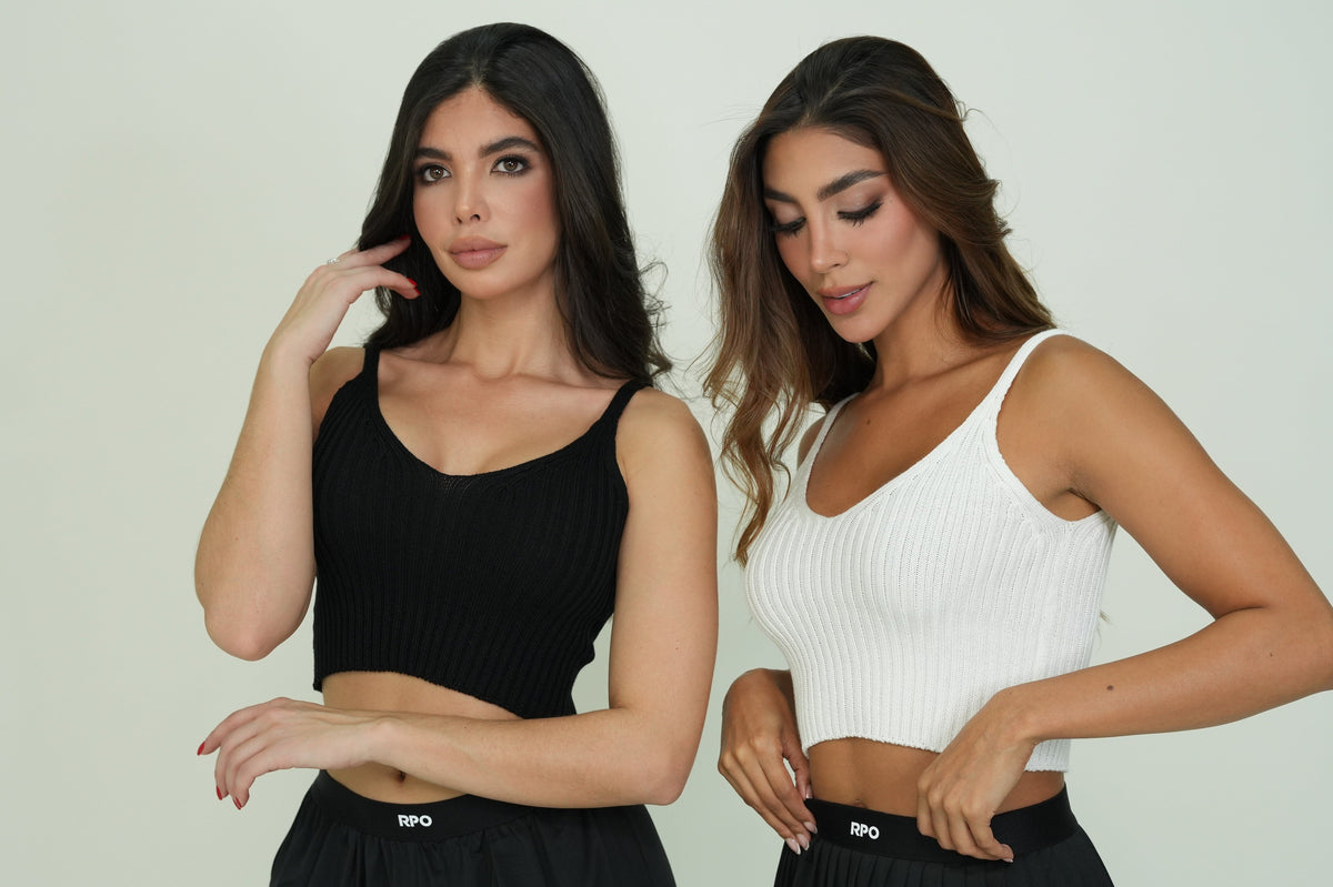 Croptop tejido hilos