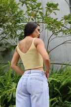 Croptop tejido hilos